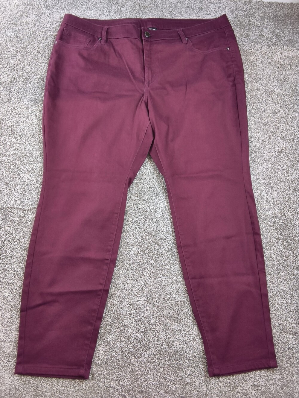 Lane Bryant Women's size 22 Burgundy Skinny Jean Pants
